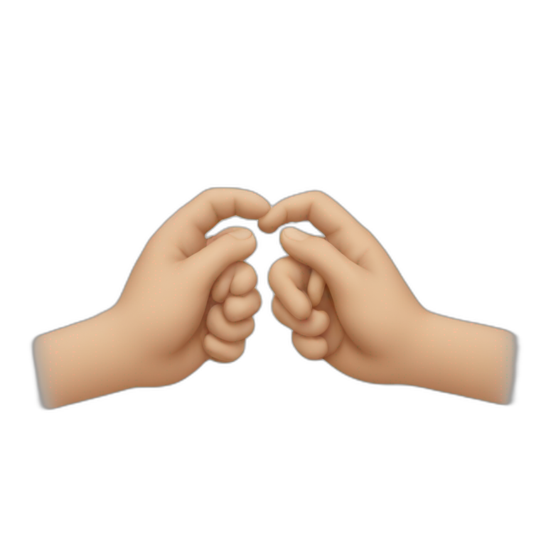 2 hands helping each other emoji