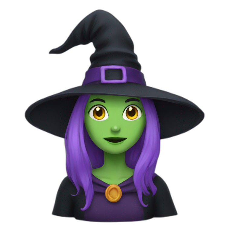 A witch emoji