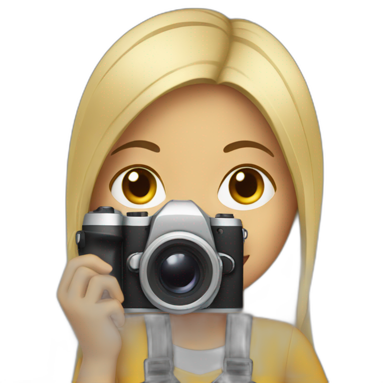 Hiab girl with camera emoji