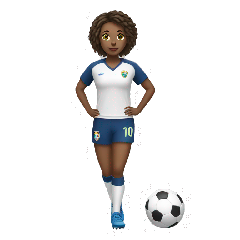 female footballer emoji