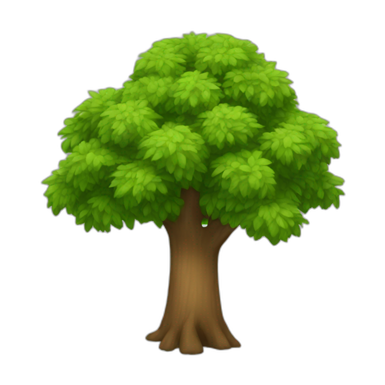 more than 10 trees emoji