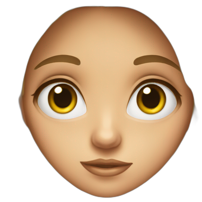 Big eyes girl emoji