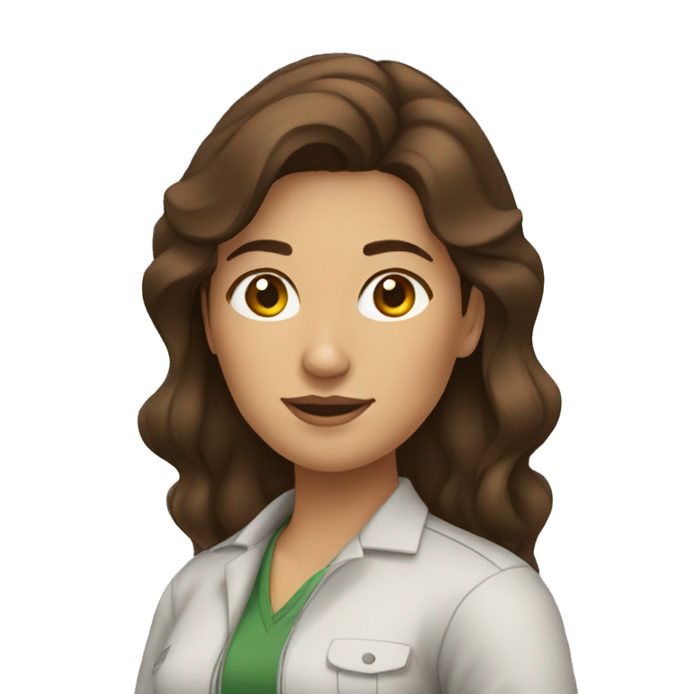 colombian Women Engineering with brown hair  emoji