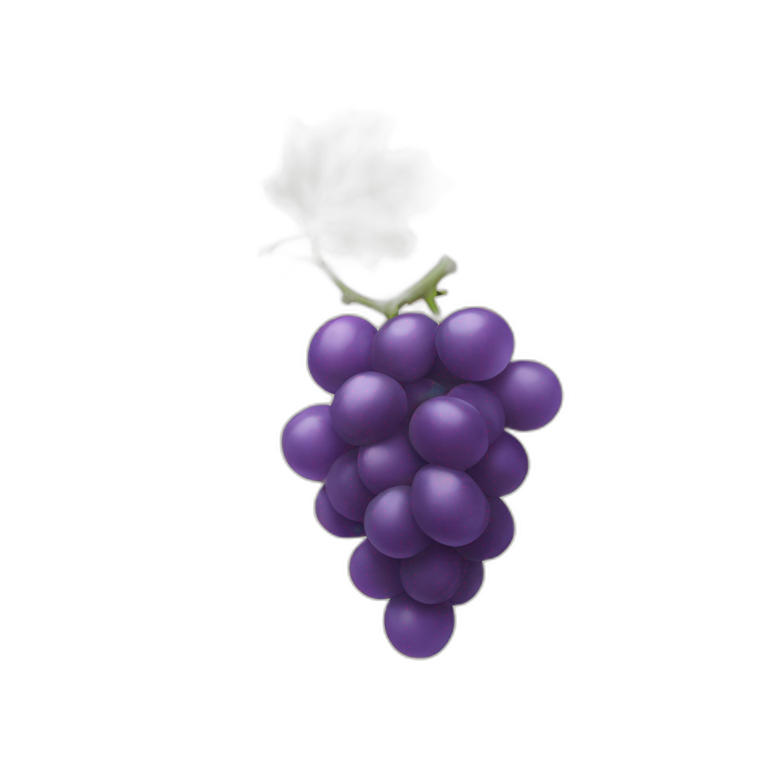 one Grape with leaf emoji