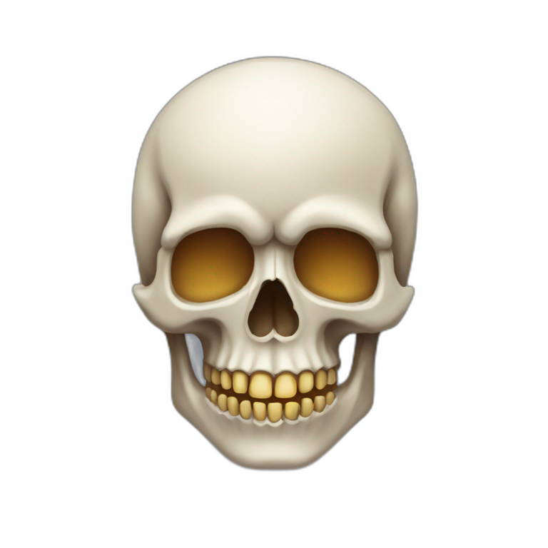 Skull in ios style emoji