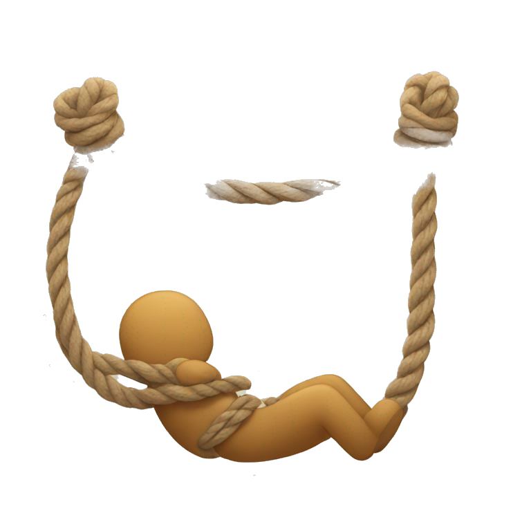 tying with a rope emoji