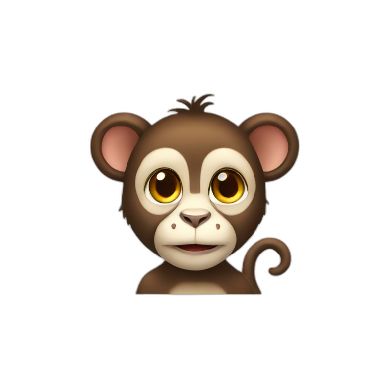 monkey looks like cat emoji
