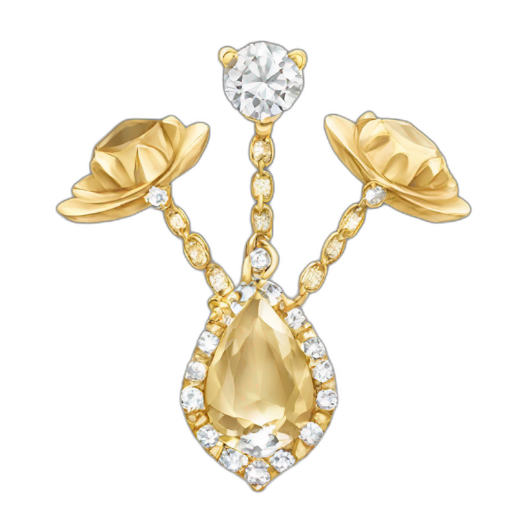 gold and diamond G emoji