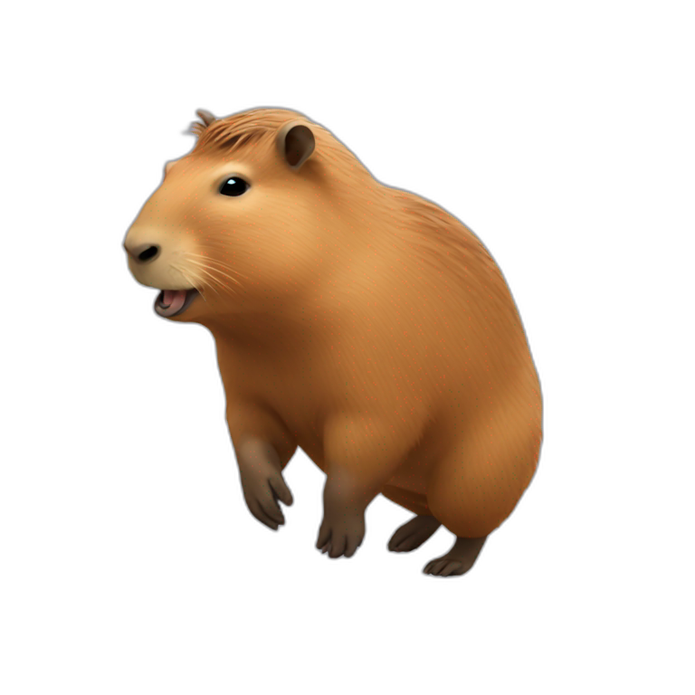 Dancing capybara emoji