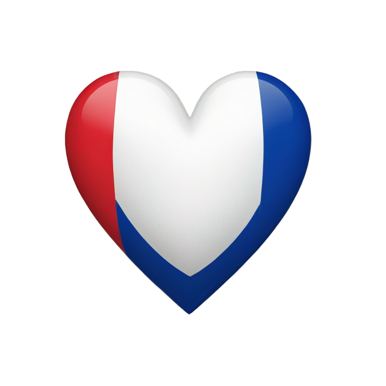 heart with french flag emoji