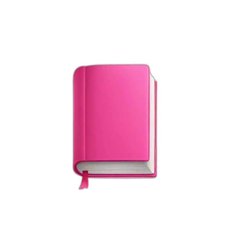 Pink book emoji