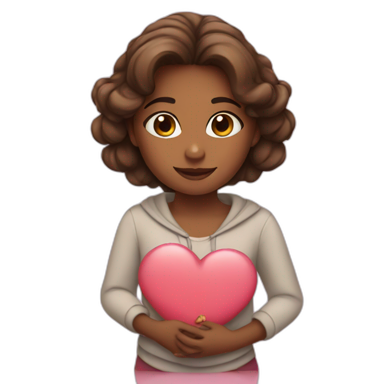 Girl in love emoji
