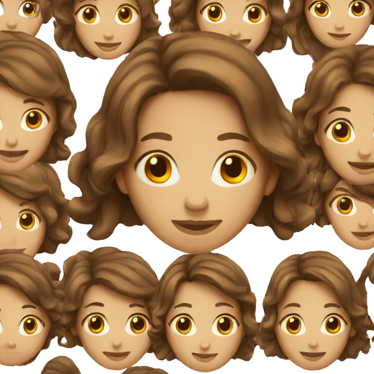 brown hair women  emoji