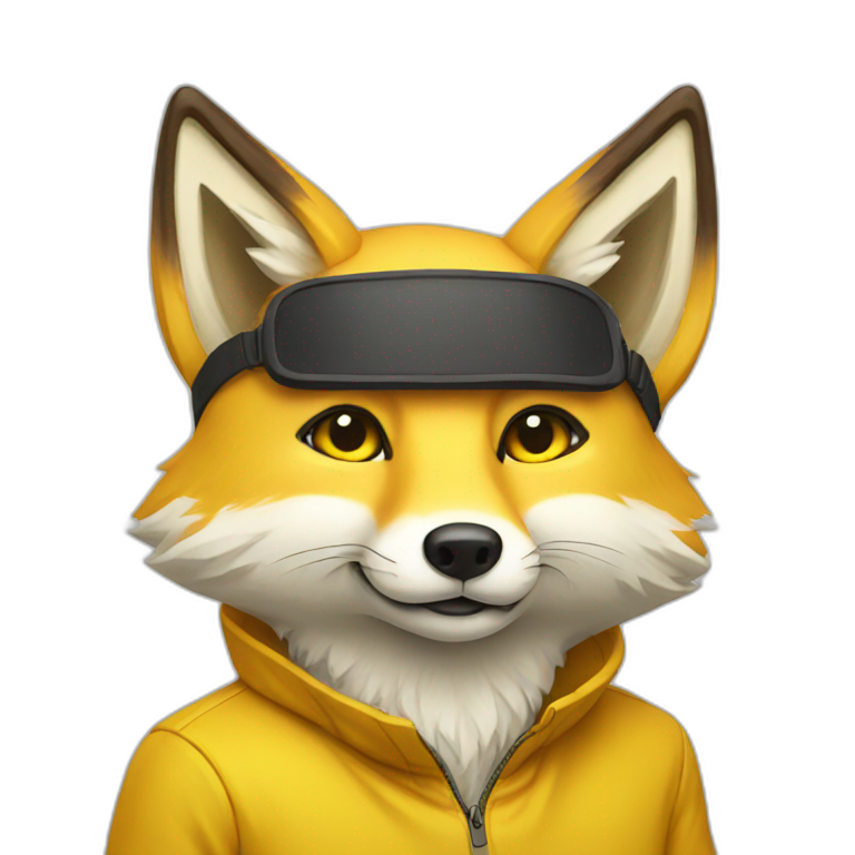 yellow fox emoji