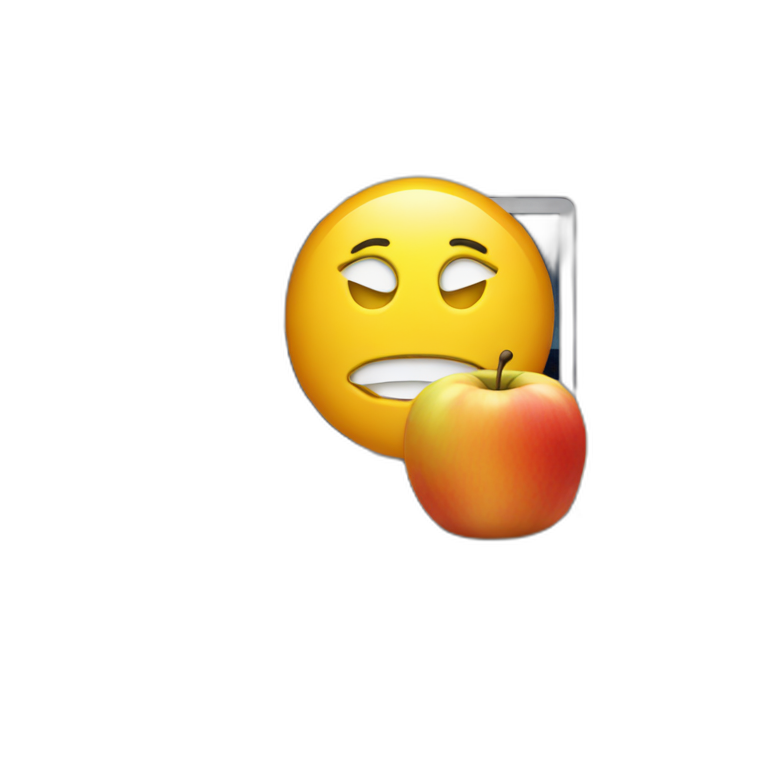 macbook on table emoji