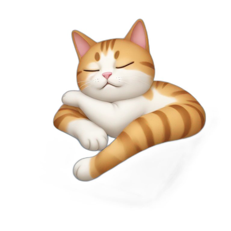 cat sleeping on a pillow emoji AI Emoji Generator