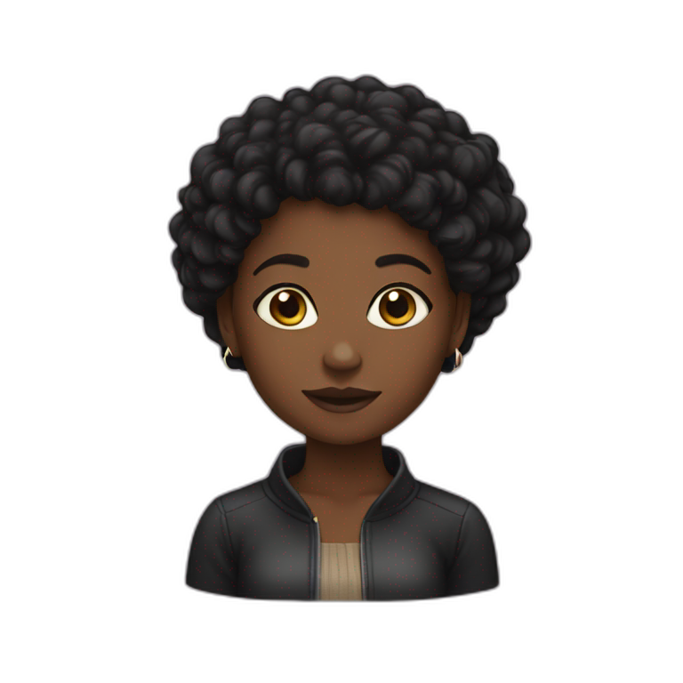 black girl being a black girl emoji