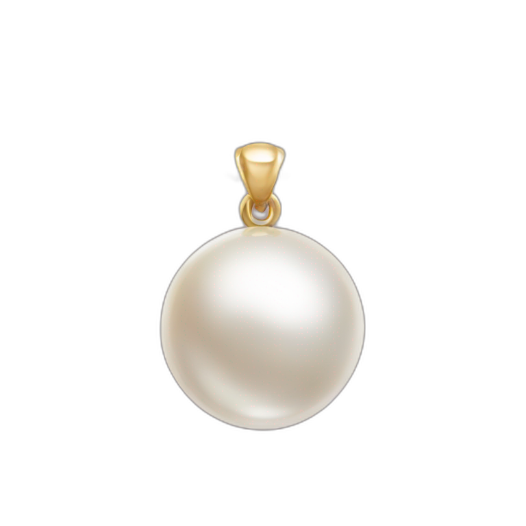 Pearl on necklace emoji
