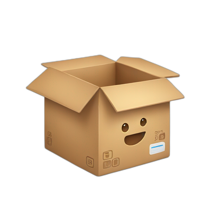 box with discounts inside emoji