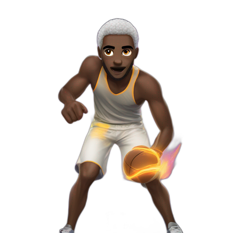 afro boy in sportswear emoji