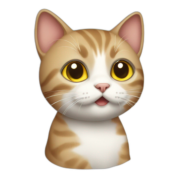 Cat using an iPhone  emoji