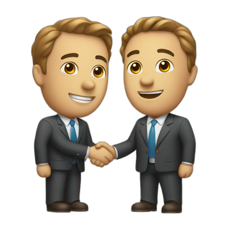 dealtwo business man shaking hands emoji