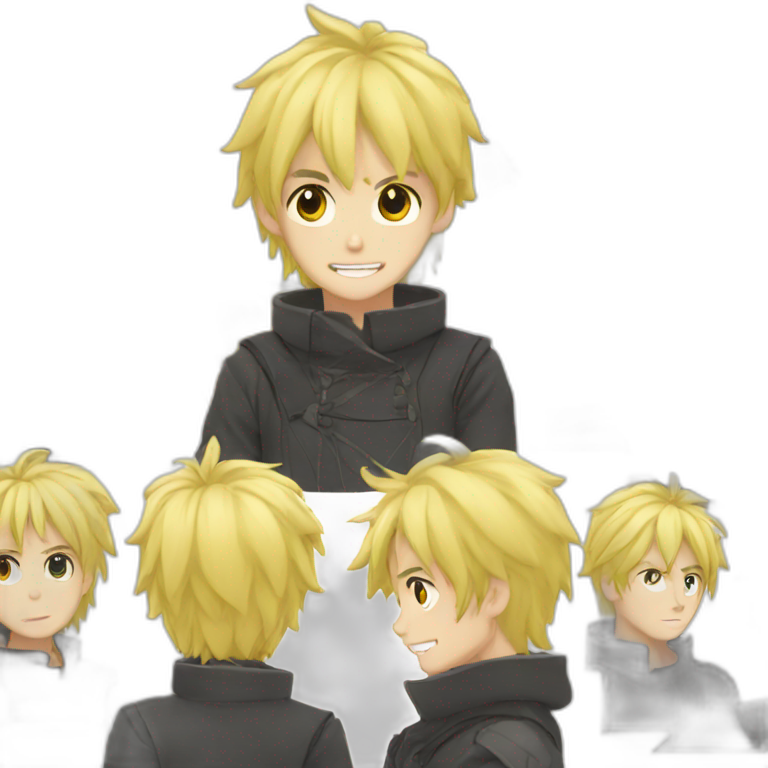 anime blond guy emoji