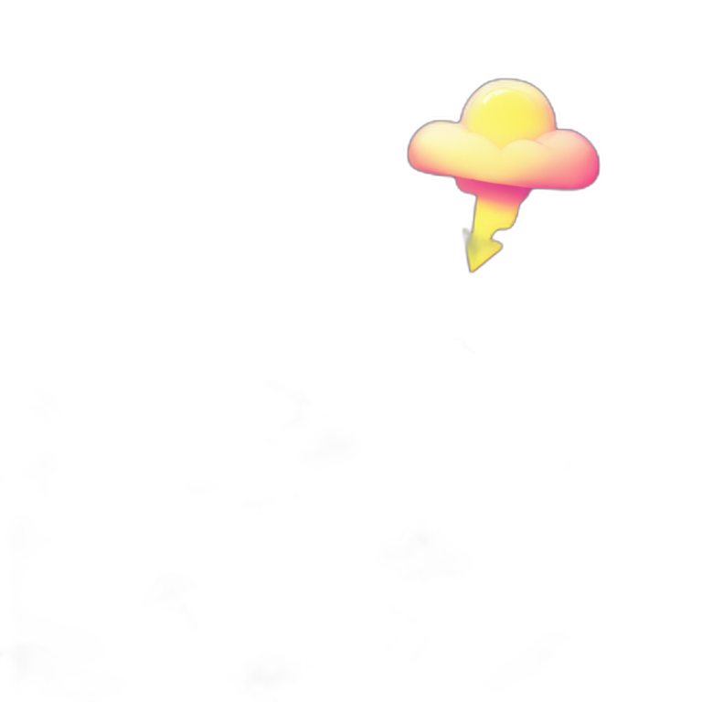 radioactive lightning bolt smiley glow kaboom cloud mushroom sunset futuristic smiley face emoji