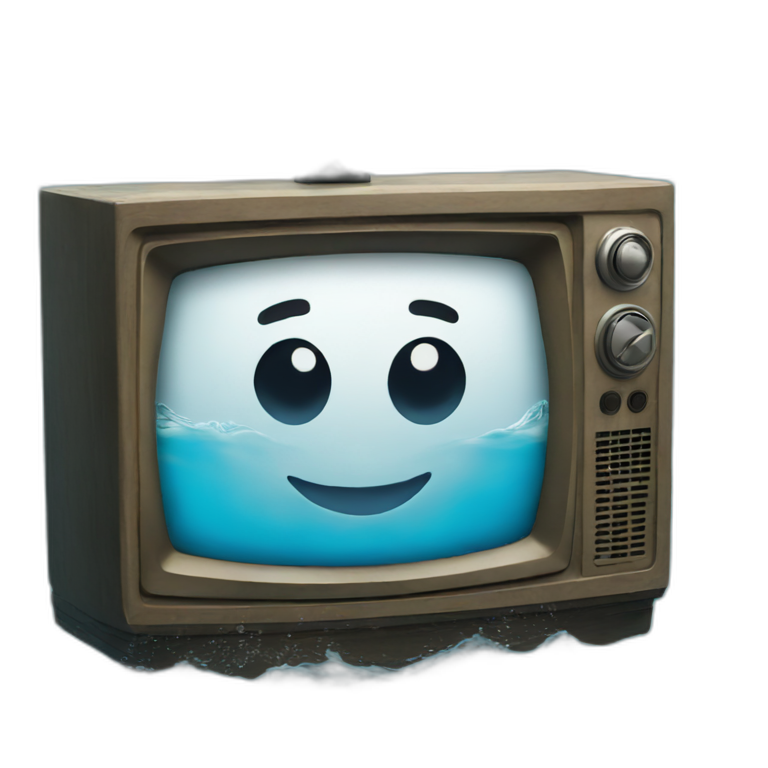 TV in the water emoji