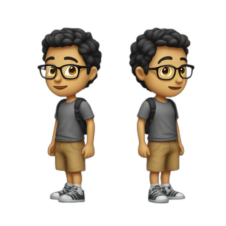 slim Geek boy emoji