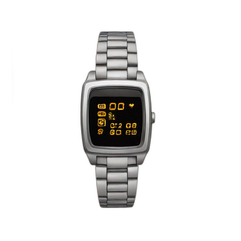 digital wristwatch emoji
