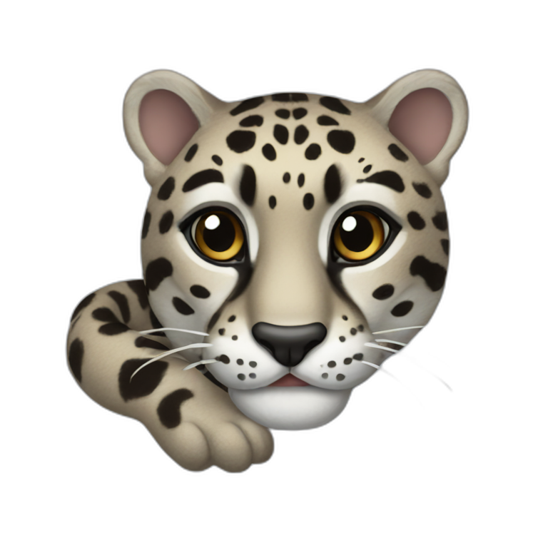clouded leopard body emoji