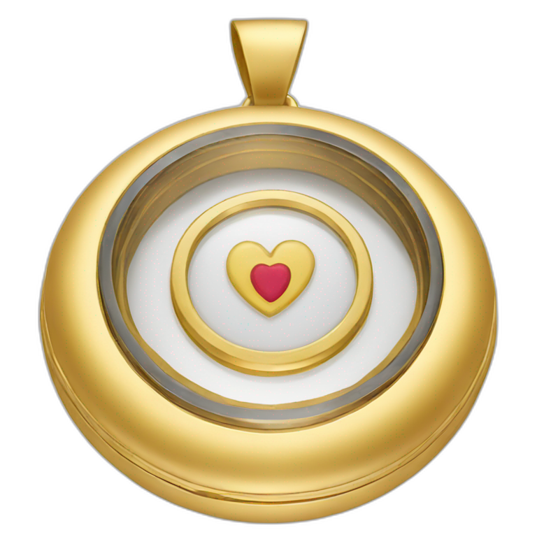 gold locket emoji