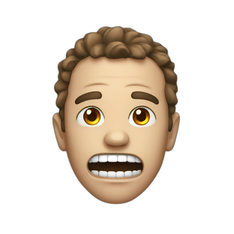 horror face emoji