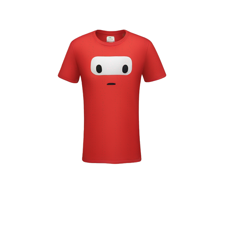 tshirt in red emoji