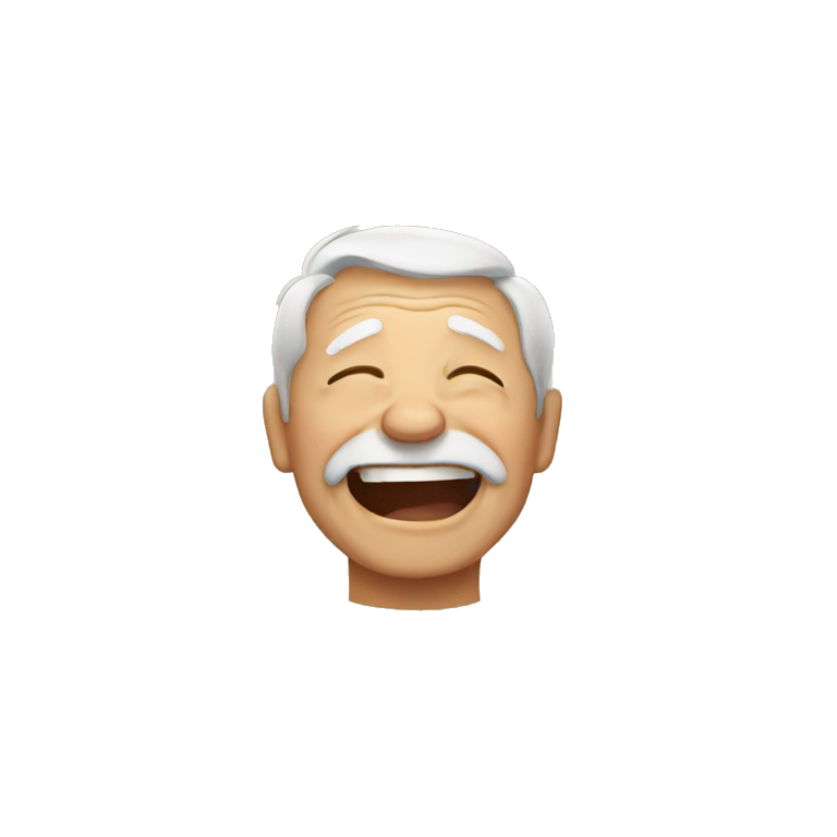 old man crying laughing emoji