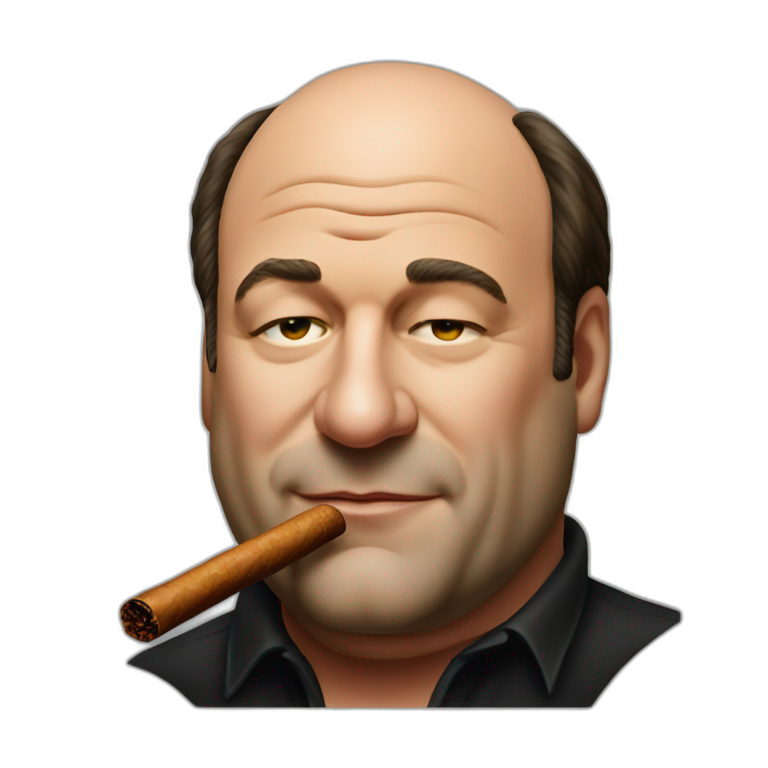 James gandolfini smoking a cigar emoji