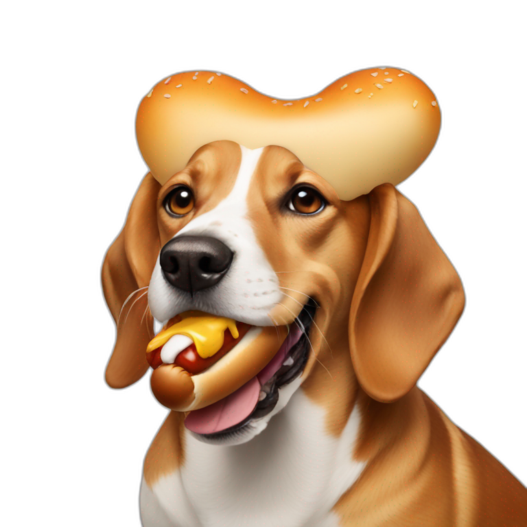 dog hot dog emoji