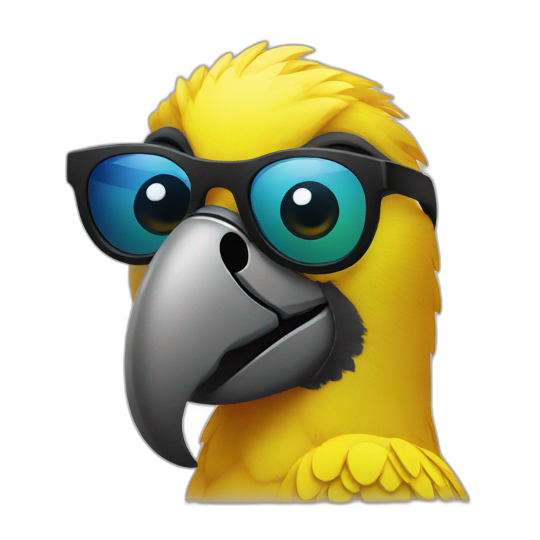 parrot sunglasses emoji