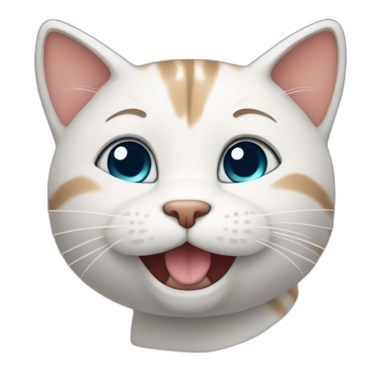 Cat happy emoji