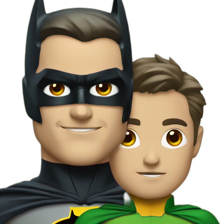 Batman and Robin emoji