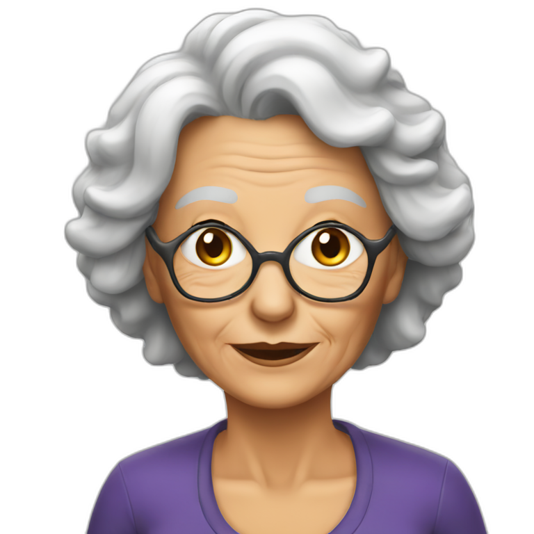 sexy old woman emoji