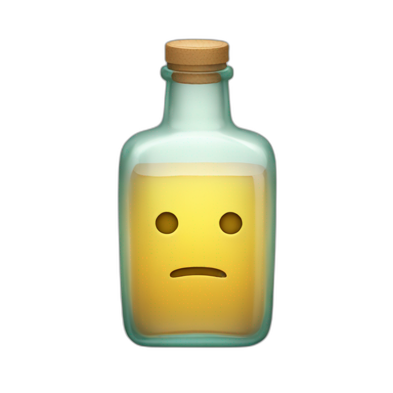 square bottle glass emoji