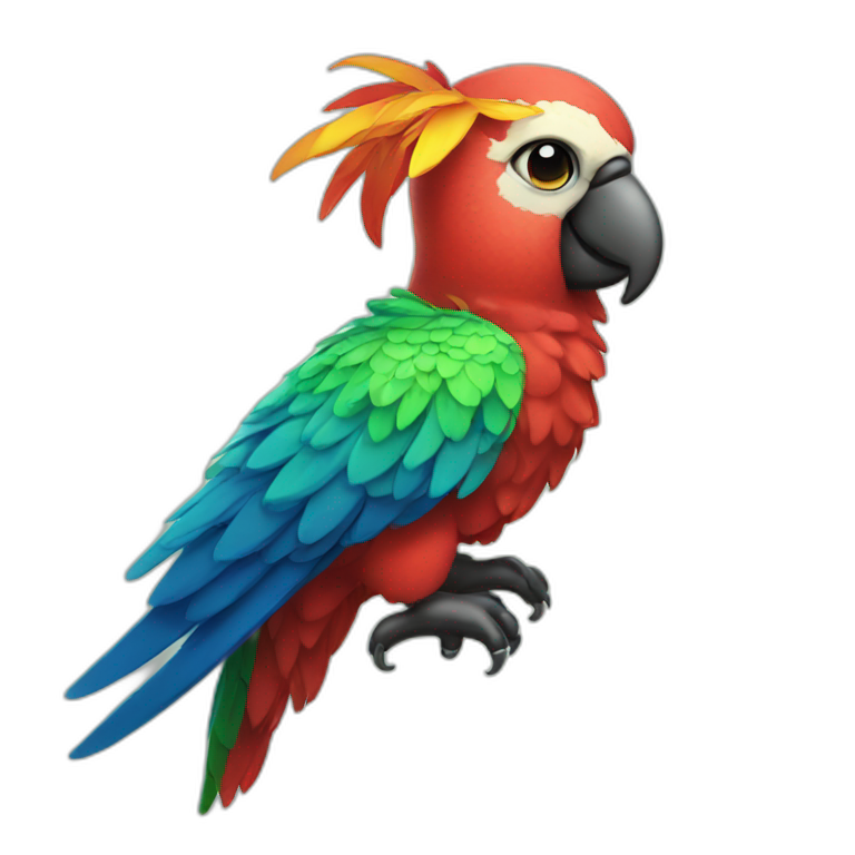 fancy cool parrot emoji