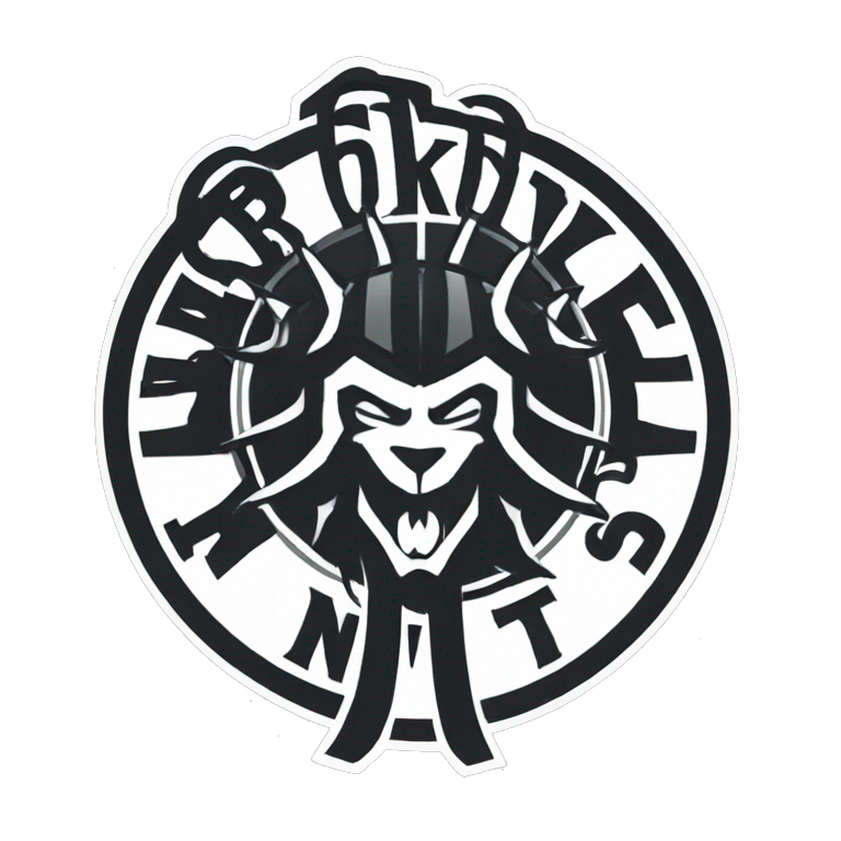 Logo Brooklyn Nets Basketball Team  emoji
