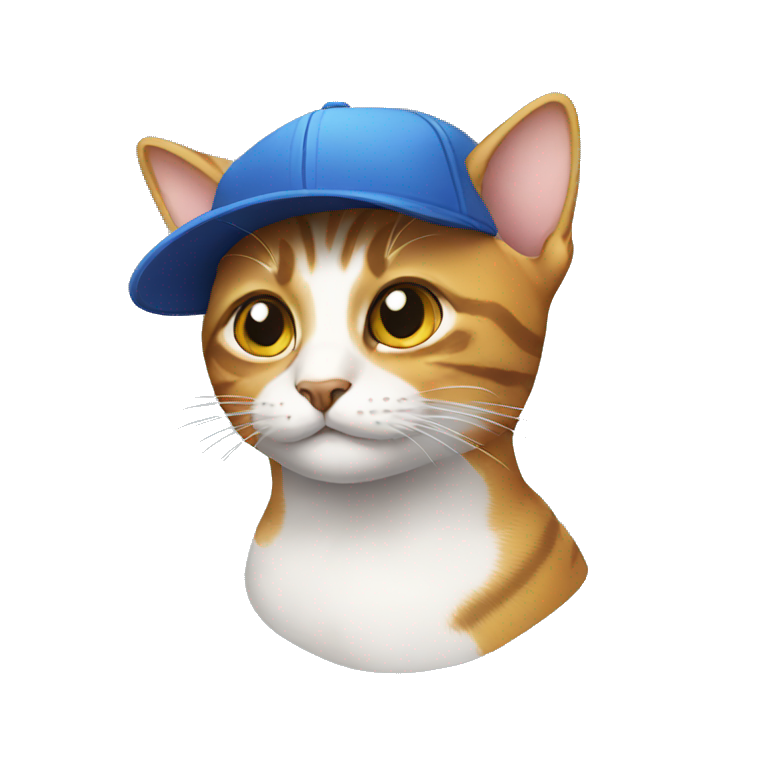 Cat wearing cap emoji