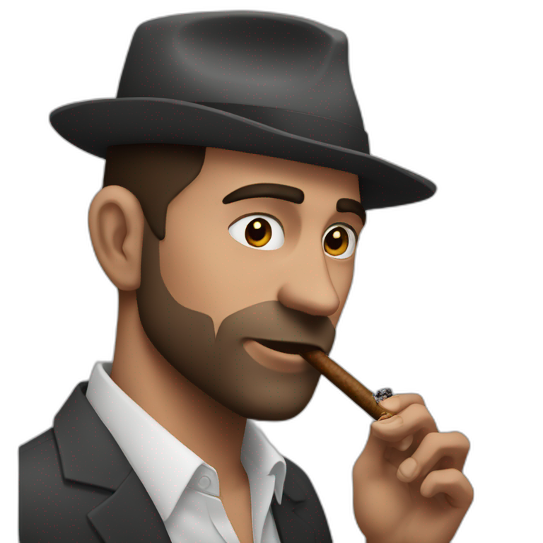 andrew tate smoking cigar emoji