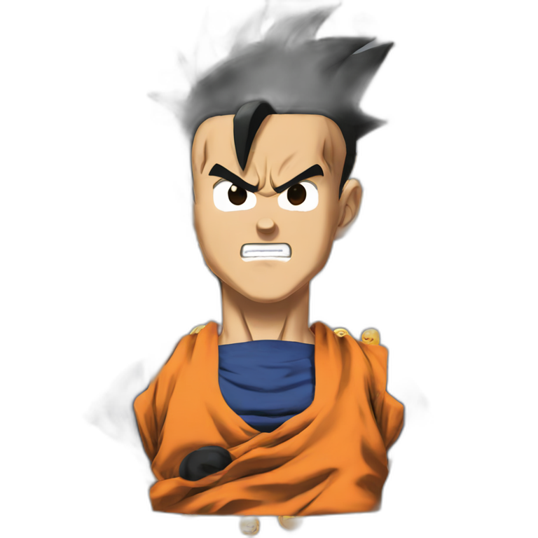Goku dragonball madface emoji
