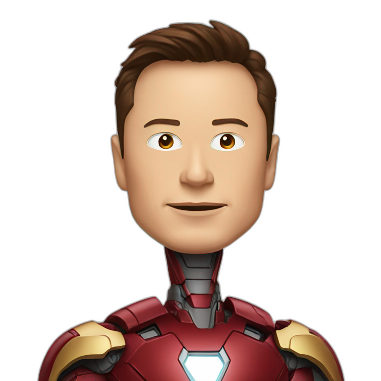 Elon musk as ironman emoji
