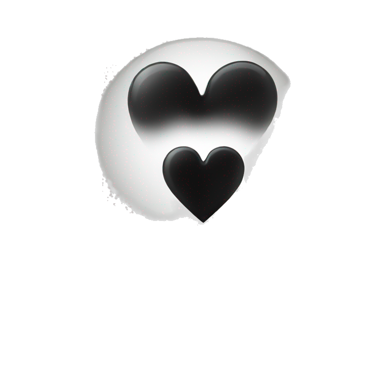 Black hearts emoji